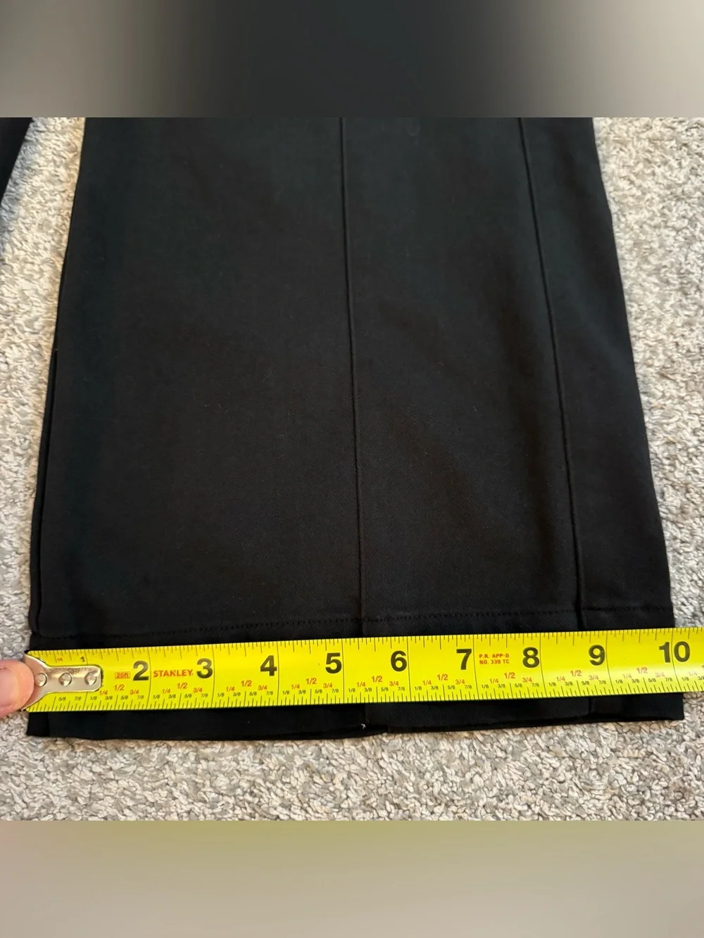 Alo High-Waist On Point Moto Trouser Women's Size S Black Wide Leg Pants